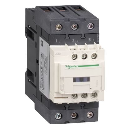 Picture of TeSys, Contactor, TeSys Deca, 3P(3 NO), AC-3/AC-3e, 0 to 440V, 40A, 36VDC standard coil
