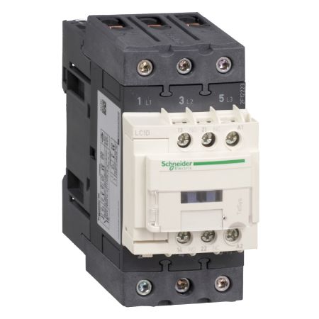 Picture of TeSys, Contactor, TeSys Deca, 3P(3 NO), AC-3/AC-3e, 0 to 440V, 40A, 36VDC standard coil