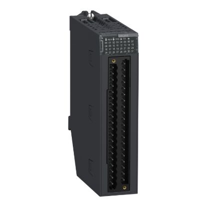 Picture of discrete output module, Modicon X80,  8 NO or NC relay outputs, 24 to 240V AC, 24 to 125V DC
