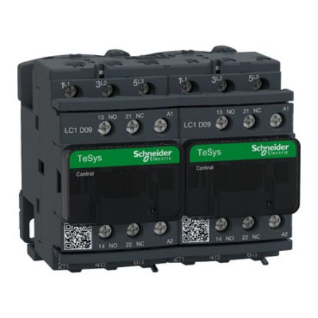 Picture of Reversing Contactor, TeSys Deca, 3P(3NO), AC-3, <= 440V 9A, 240V AC coil