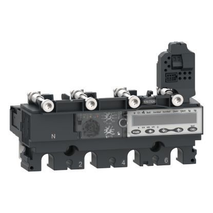 Picture of Trip unit MicroLogic 6.2E, ComPacT NSX100/160/250, 4 poles, basic and ground fault protections, energy meter, 40A