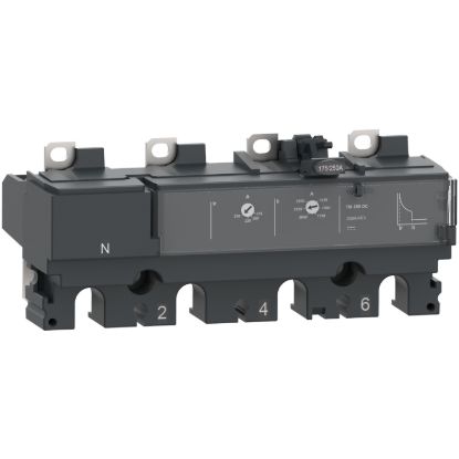 Picture of Trip unit TM100DC, ComPacT NSX100 DC, 4 poles, thermal magnetic protections, 100A rating