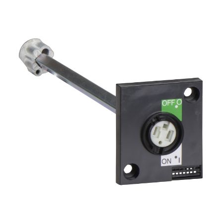 Picture of rotary handle, Compact INS40 to 160, black handle, right side