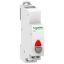 Picture of Acti9,  iPB 1NC single push button grey - indicator light red 110-230Vac