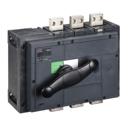 Picture of switch disconnector, Compact INS1000, 1000A, standard version with black rotary handle, 3 poles