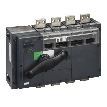 Picture of switch disconnector, Compact INV1000, visible break, 1000A, standard version with black rotary handle, 4 poles