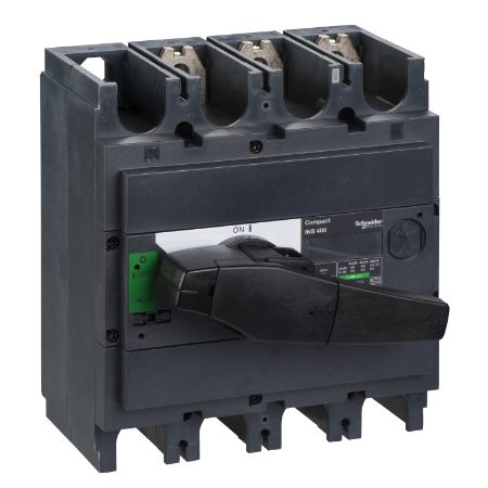 Picture of ComPact, Switch disconnector, Compact INS400 , 400 A, standard version with black rotary handle, 3 poles
