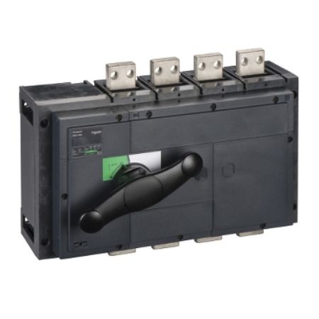 Picture of switch disconnector, Compact INS1250, 1250A, standard version with black rotary handle, 4 poles