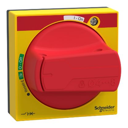 Picture of TeSys, Rotary handle, TeSys Deca-GV3-U, IP65, red handle, without trip indication