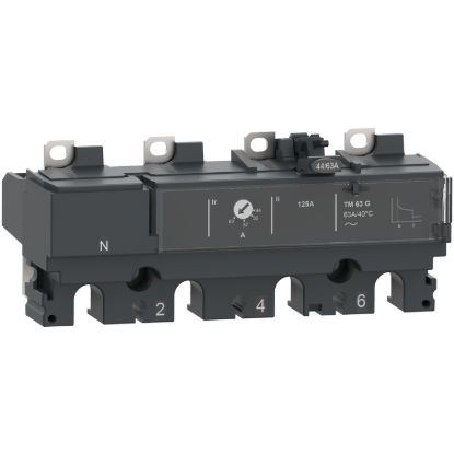 Picture of Trip unit TM160G, ComPacT NSX160/250, 4 poles 4D (neutral protected), thermal magnetic protections, generator, 160A