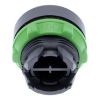 Picture of Harmony XB5, Push button head, plastic, flush, black, 22mm, spring return, marked DOWN ARROW