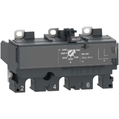 Picture of Trip unit MA220, ComPacT NSX250, 3 poles, magnetic protections, motor protection, 220A rating