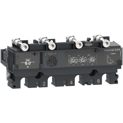 Picture of Trip unit MicroLogic 2.2G, ComPacT NSX250, 4 poles, electronic basic protections, generator protection, 250A rating
