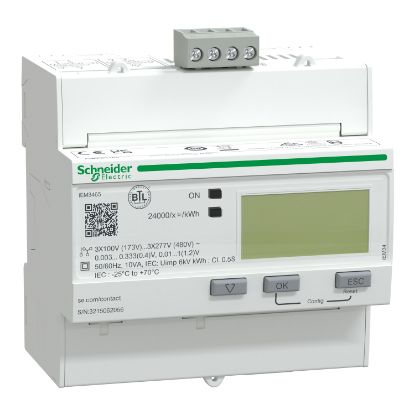 Picture of Acti9, IEM3465 energy meter - BACnet - 1 DI - 1 DO - multi-tariff - LVCT