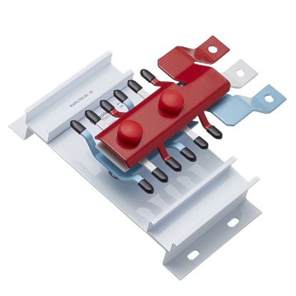 Picture of MSC Chassis 3PH, Acti9, 250A, 18mm for iC60 MCB & RCBO, 12 poles, Top Feed