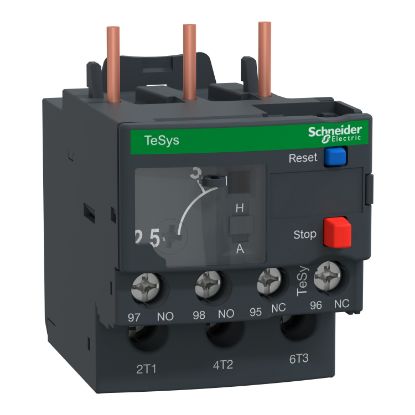 Picture of Thermal overload relay, TeSys Deca, 690VAC, 2.5 to 4A, 1NO+1NC, class 20, for D09 to D38, screw clamp