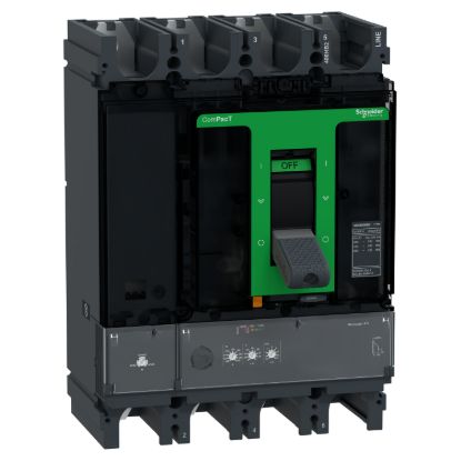 Picture of Circuit breaker, ComPacT NSX400HB2, 100kA/690VAC, 4 poles, MicroLogic 2.3 trip unit 400A