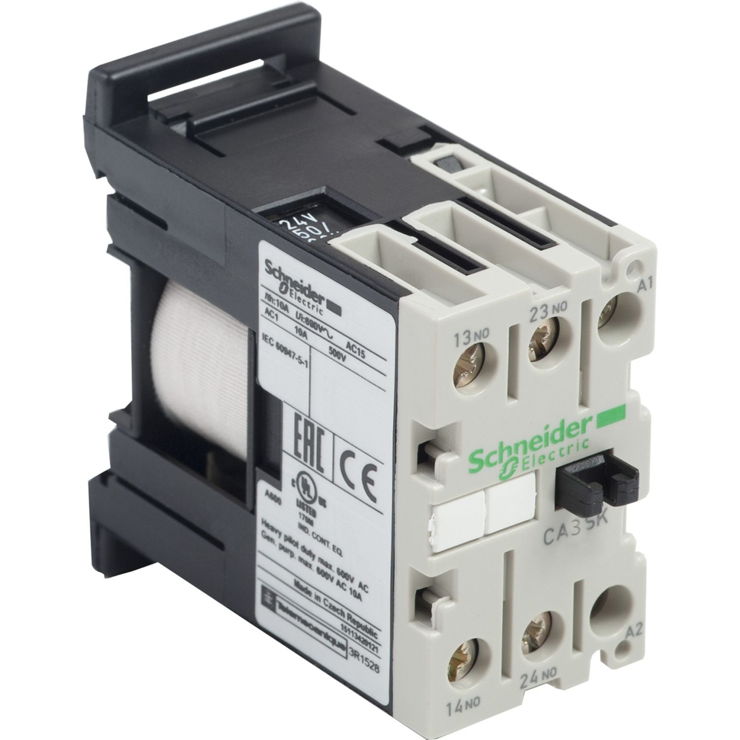 Picture of Control Relay, TeSys K, 1 NO + 1 NC, <= 690 V, 24 V DC standard coil