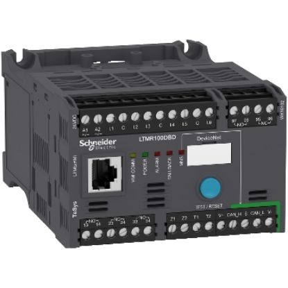 Picture of Motor controller, TeSys T, Motor Management, DeviceNet, 6 logic inputs, 3 relay logic outputs, 5 to 100A, 24VDC