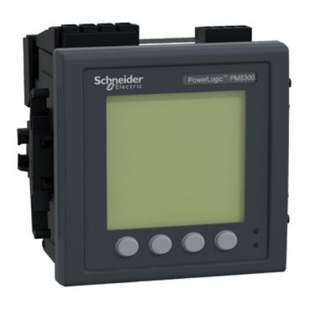 Picture of power meter PowerLogic PM5340, ethernet, up to 31st Harmonic, 256KB 2DI/2DO 35 alarms