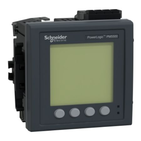 Picture of power meter PowerLogic PM5560, 2 ethernet, up to 63th Harmonic, 1,1MB 4DI/2DO 52 alarms
