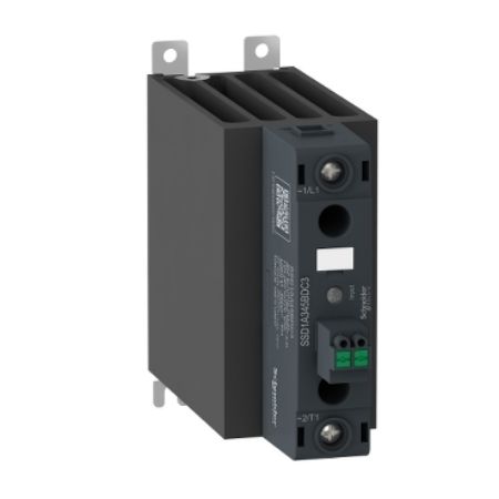 Picture of DIN rail mount relay, Harmony Solid State Relays, 45A, zeroVoltage switching, contactor configuration , input 4 to 32V DC, output 48 to 600V AC
