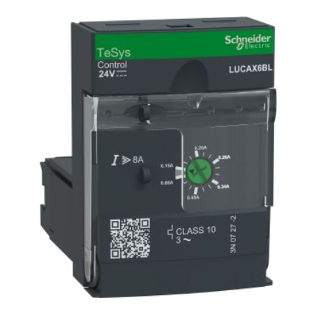 Picture of Standard control unit, TeSys Ultra, 3P, 0.15 to 0.6A, 690VAC, thermal magnetic protection, class 10, 24VDC coil