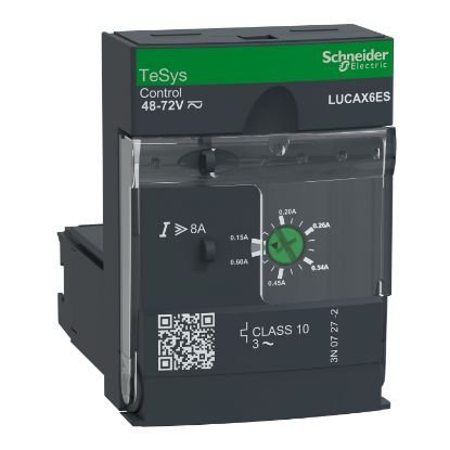 Picture of Standard control unit, TeSys Ultra, 3P, 0.15 to 0.6A, 690VAC, thermal magnetic protection, class 10, 48 to 72VAC/DC coil