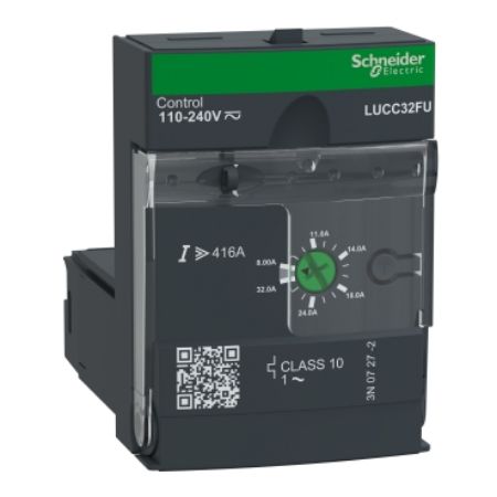 Picture of Advanced control unit, TeSys Ultra, 1P, 8 to 32A, protection & diagnostic, class 10, 110 to 240VAC/DC coil