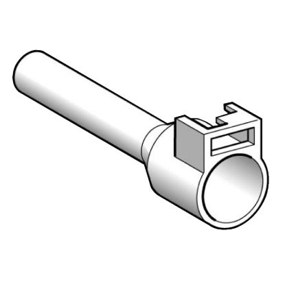 Picture of Cable end, Linergy TR cable ends, Single conductor, grey, 4mmÂ², medium size, markable, insulated, 10 sets of 100