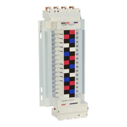 Picture of Acti9, SAU Chassis, Acti9, 250A, 3*(1Ph+N), 32 poles, 18mm for iC60 MCB and RCBO, dual feed