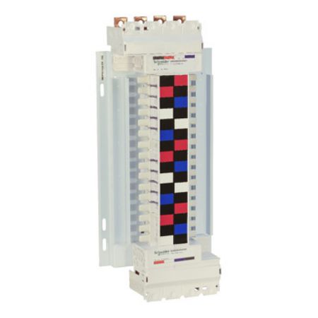 Picture of Acti9, SAU Chassis, Acti9, 250A, 3*(1Ph+N), 32 poles, 18mm for iC60 MCB and RCBO, dual feed