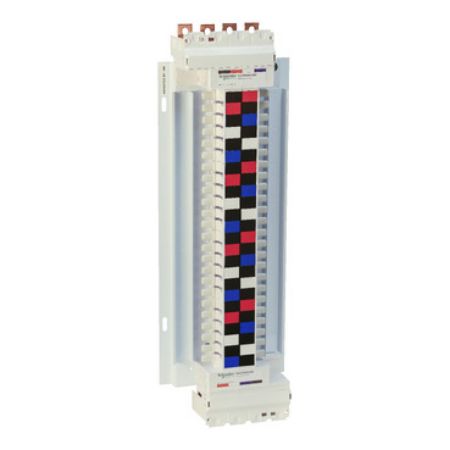 Picture of Acti9, SAU Chassis, Acti9, 250A, 3*(1Ph+N), 48 poles, 18mm for iC60 MCB and RCBO, dual feed
