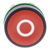 Picture of Head for non illuminated push button, Harmony XB5, plastic, flush, red, 22mm, spring return, marked O