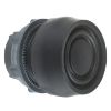 Picture of Harmony XB5, Push button head, plastic, flush, black, 22mm, spring return, coloured boot, unmarked