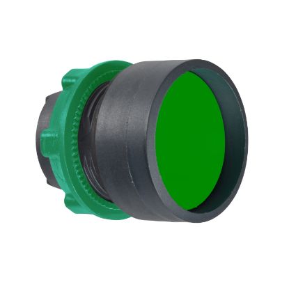 Picture of Head for non illuminated push button, Harmony XB5, green recessed, 22mm, spring return, unmarked