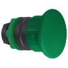 Picture of Harmony XB5, Head for non illuminated pushbutton, plastic, green, mushroom 40mm, 22mm, spring return