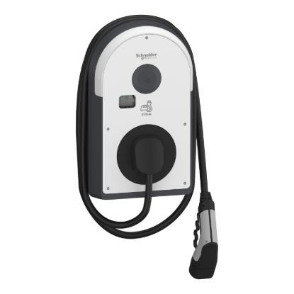 Picture of Charging station, EVlink Pro AC, AC Metal, 22kW, 32A, 3P+N, T2 attached cable, RDC-DD 6mA, MID meter