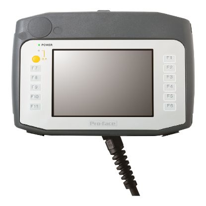 Picture of 5.7 Handheld Touch Panel, VGA, Analog-Single, COM, ETH, USB A & mini-B, SD, 24VDC
