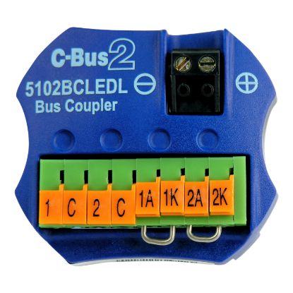 Picture of C-Bus Control and Management System, Coupler Input Unit, 2 Channel Bus Coupler, Remote LED Facility