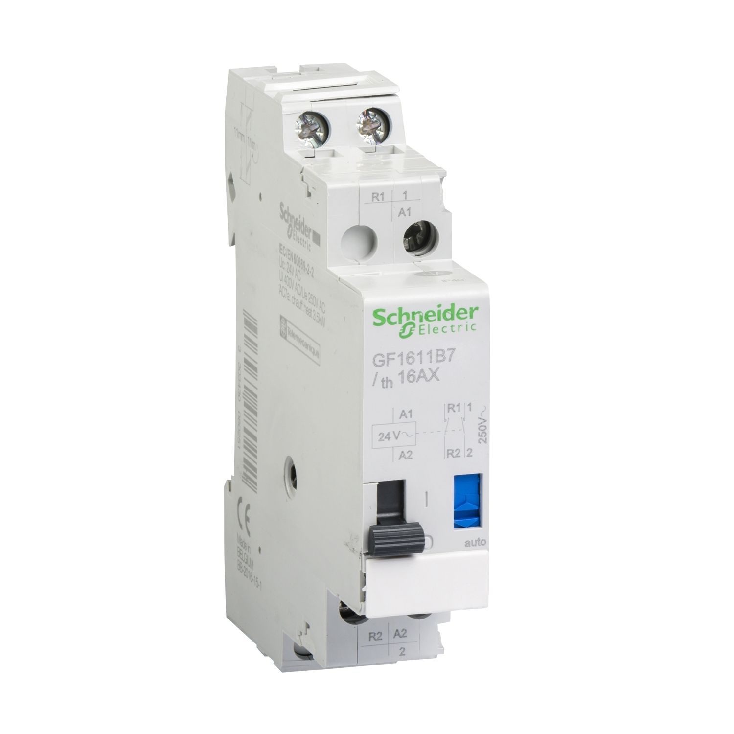 Picture of Impulse relay, TeSys GF, AC-1, 2P, 16A, 1NO+1NC, 24VAC 50/60Hz coil
