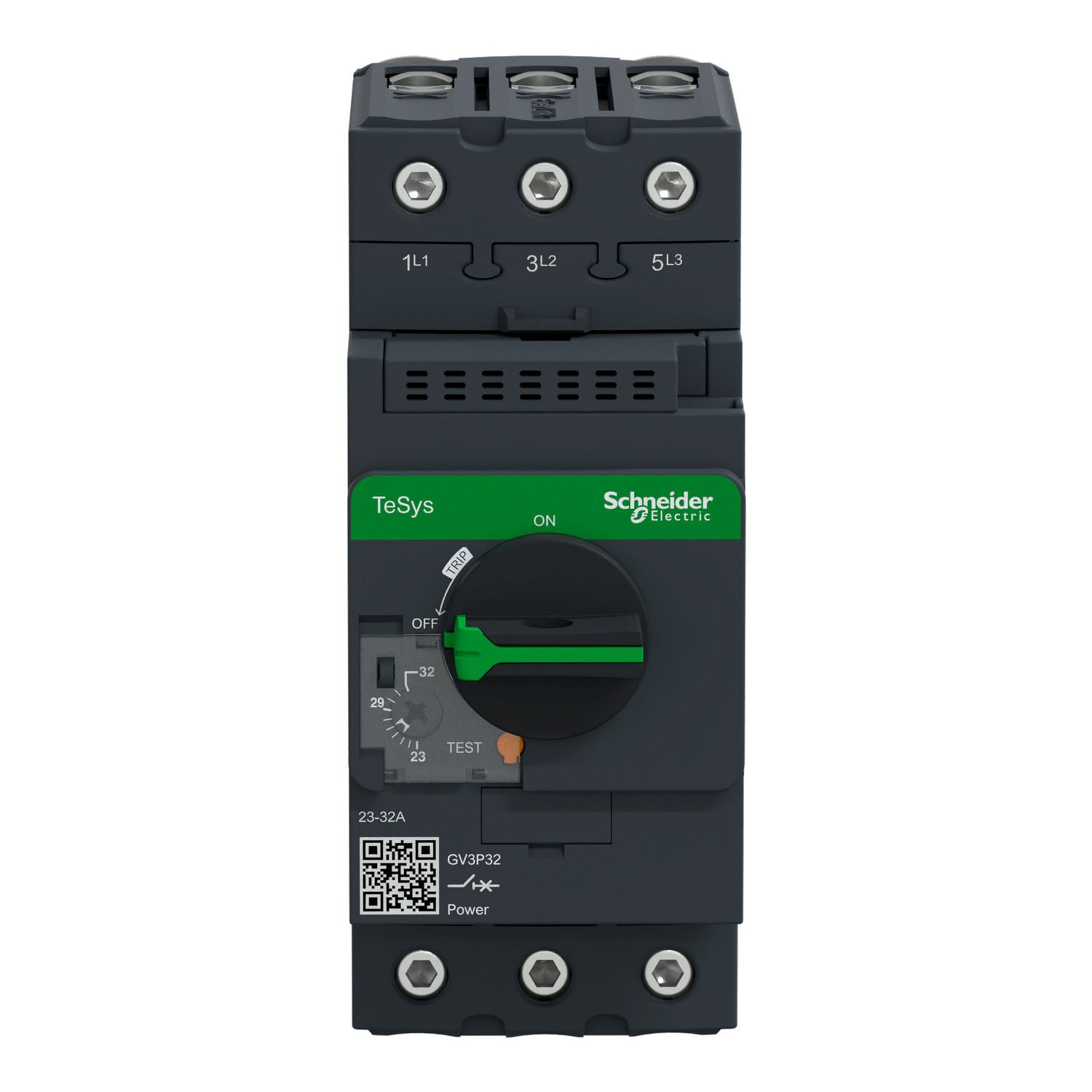 Picture of Motor circuit breaker,TeSys Deca frame 3,3P,23-32A,thermal magnetic,EverLink terminals