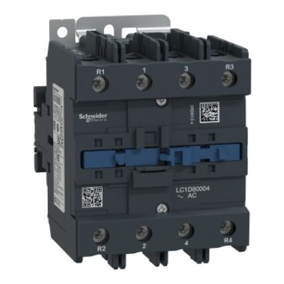 Picture of Contactor, TeSys Deca, 4P(4NO), AC-1, <=440V, 125A, 24V AC 50/60Hz coil, screw clamp terminal