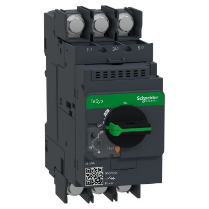 Picture of Motor circuit breaker,TeSys Deca frame 3,3P,48-65A,thermal magnetic,lugs terminals