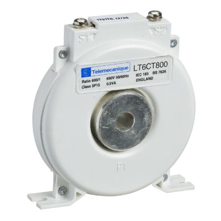 Picture of Current transformer, TeSys LT6, 800:1, class 5P accuracy, diameter 10mm