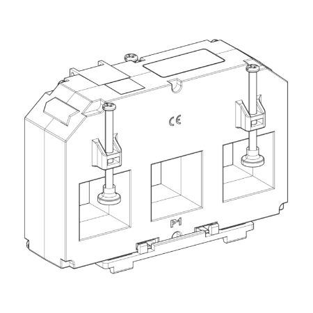 Picture of LVCT - 3-in-1 solid core CT RJ45 - 70mm entraxe - 1250A : 0.333V output
