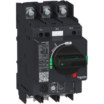 Picture of Motor circuit breaker, TeSys GV4, TeSys GV4, 3P, 7A, Icu 50kA, thermal magnetic, lugs terminals