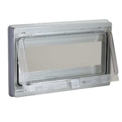 Picture of Modular front panel with sealed window. Opening 46 x180mm (10 modules).