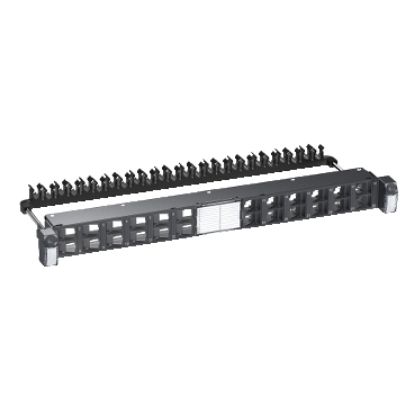 Picture of Actassi 19-C Patch Panel Flat Angled 19" 1U 24pt S-OneDPM FTP/STP Empty