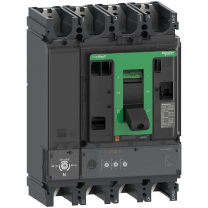 Picture of Circuit breaker, ComPacT NSX400R, 200kA/415VAC, 4 poles, MicroLogic 2.3 trip unit 400A